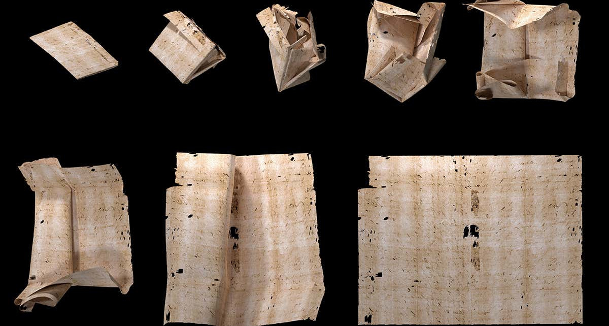 Algorithm reveals contents of fragile letters sealed for 300 years