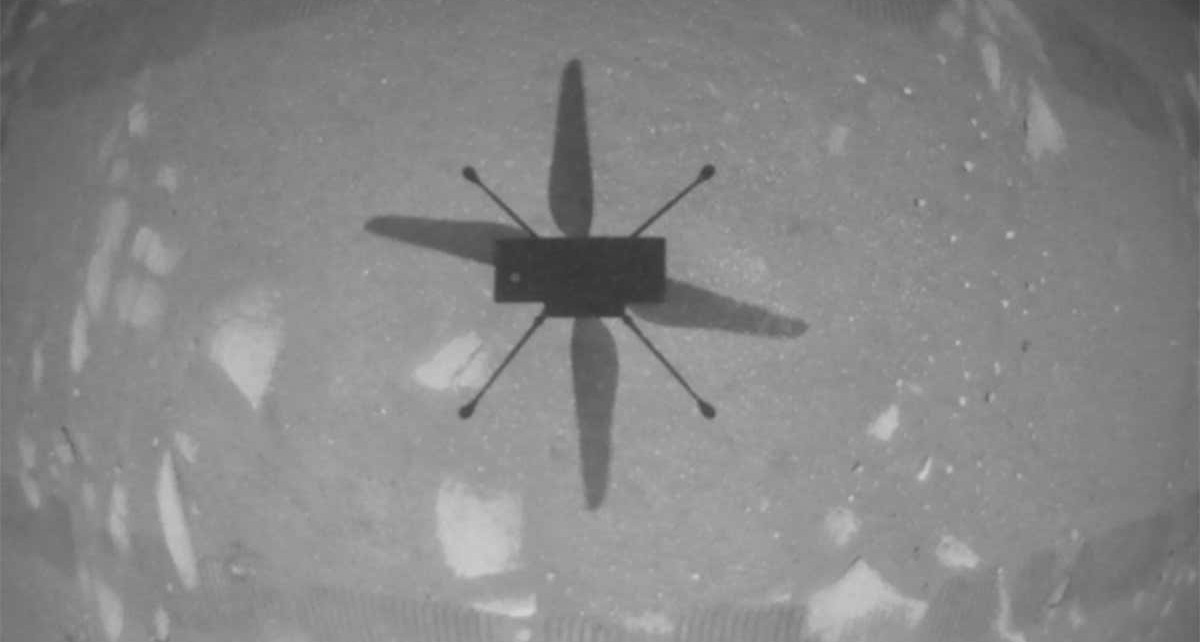 NASA's Ingenuity craft makes first ever helicopter flight on Mars