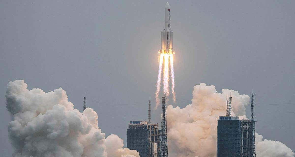 Chinese rocket is hurtling back to Earth after space station launch