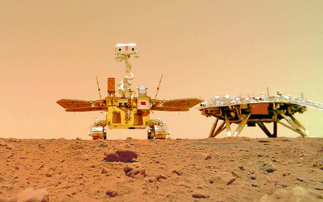 China's Zhurong Mars rover took a group selfie with its lander