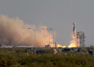 Blue Origin founder Jeff Bezos has ridden his own rocket to space