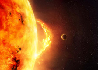 Planets in close orbit around stars may be safe from dangerous flares