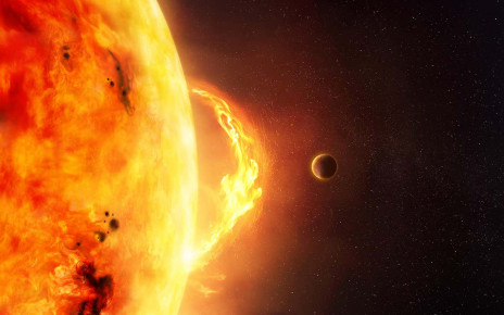 Planets in close orbit around stars may be safe from dangerous flares