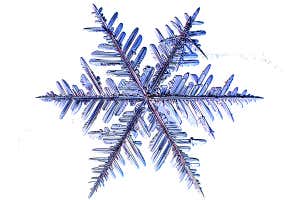 Six pointed snowflake