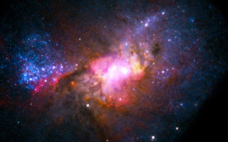 Black hole created star-forming gas jets in a dwarf galaxy
