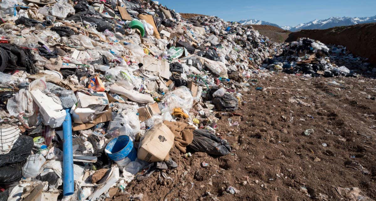 2BNF11C Garbage at the Ant Flat Landfill in Wallowa County, Oregon.