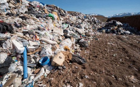 2BNF11C Garbage at the Ant Flat Landfill in Wallowa County, Oregon.