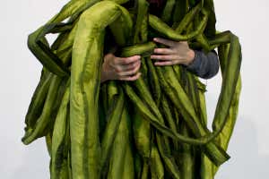 A Great Seaweed Day: Gut Weed (Ulva Intestinalis), Ingela Ihrman. Mixed media sculpture, 2019.