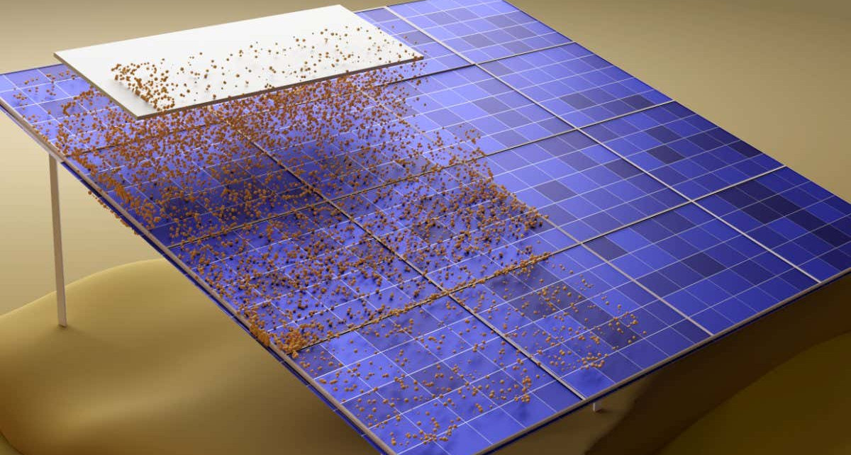 Solar power: Static electricity can keep desert solar panels free of dust