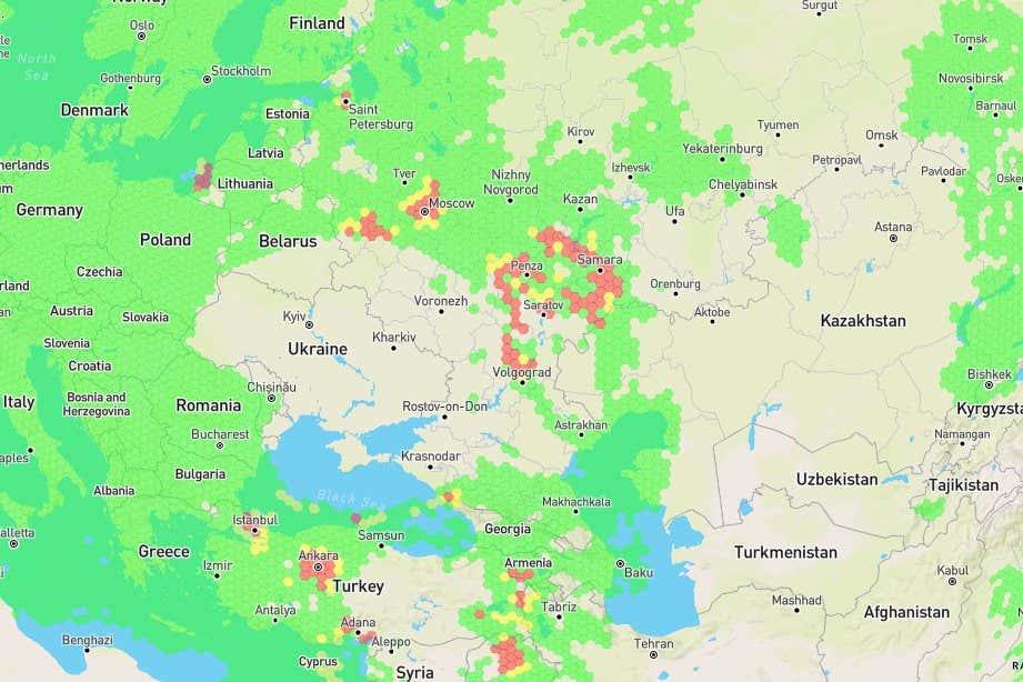 Russia is jamming more GPS satellite signals around Moscow