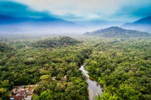 Aerial View of Amazon Rainforest, South America; Shutterstock ID 722601193; purchase_order: -; job: -; client: -; other: -