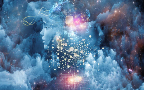 Dreaming Intellect series. Creative arrangement of human face and technological elements to act as complimentary graphic for subject of mind, reason, intelligence and imagination; Shutterstock ID 227452477; purchase_order: -; job: -; client: -; other: -