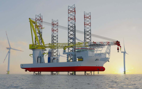 Ship taller than Eiffel Tower will build biggest offshore wind farm
