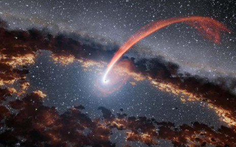 Supermassive black hole snacks on the same star once every few years