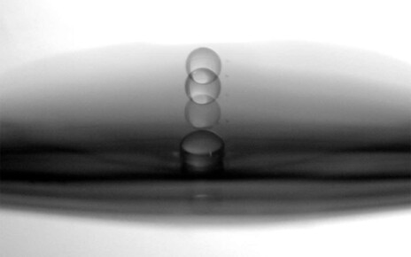 Strange water wave can bounce a droplet thousands of times