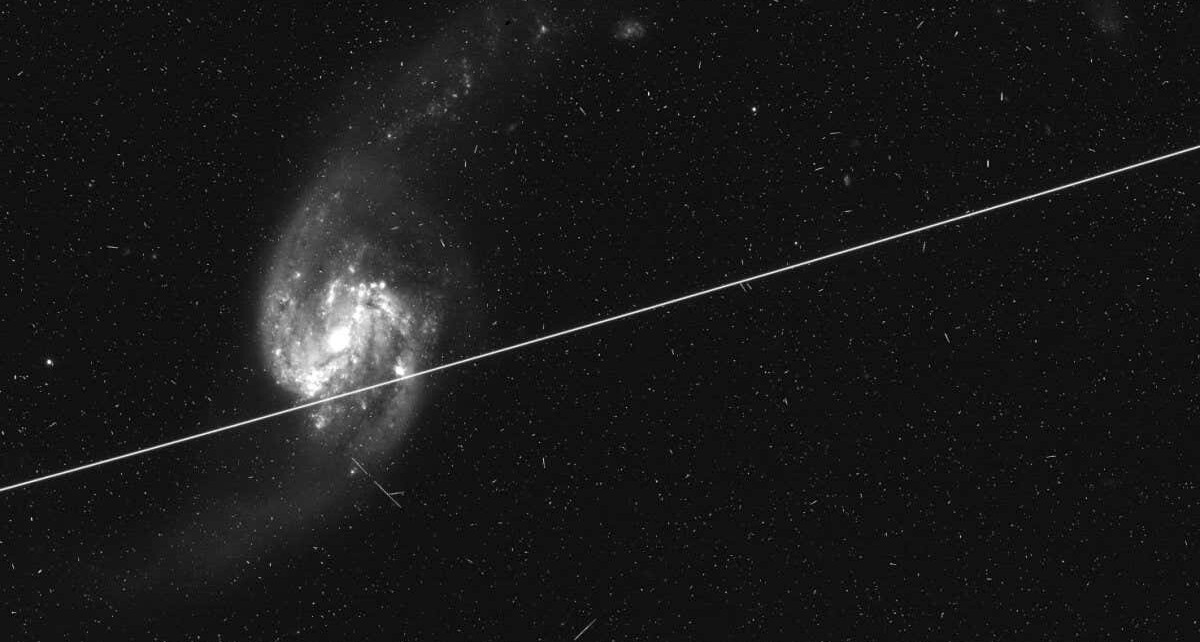 Hubble Space Telescope images are being spoiled by satellite trails