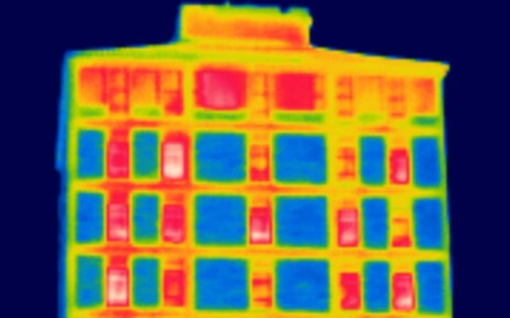 Windows filled with see-through wood layer help hold in heat
