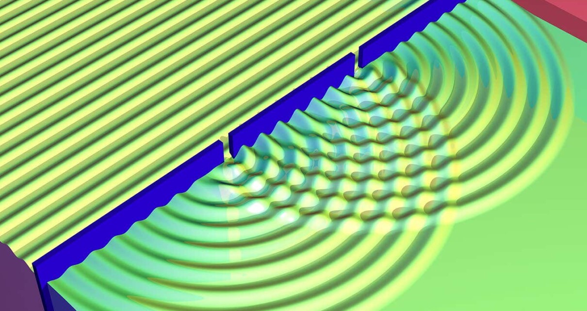 Light interacts with its past self in twist on double-slit experiment