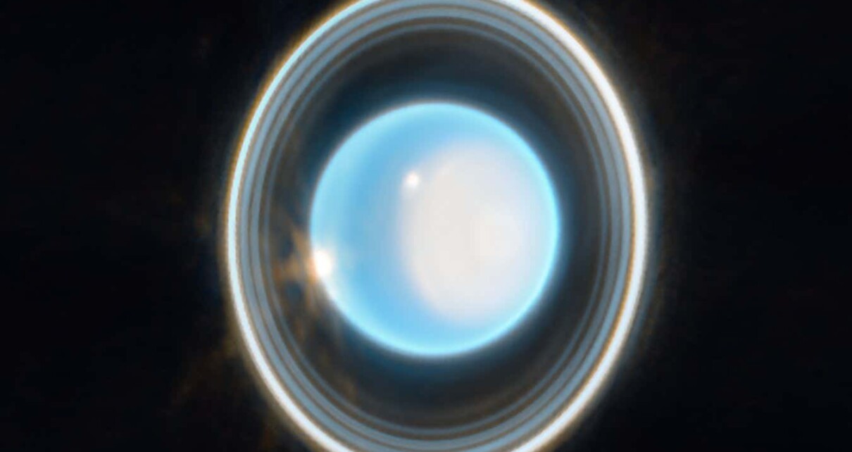Breathtaking JWST image of Uranus shows rings, clouds and a polar cap