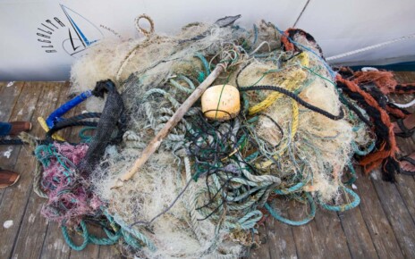Rubbish pulled from the great Pacific garbage patch
