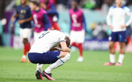 England's football captain Harry Kane after his team was knocked out of the FIFA World Cup Qatar 2022 quarter final in December 2022
