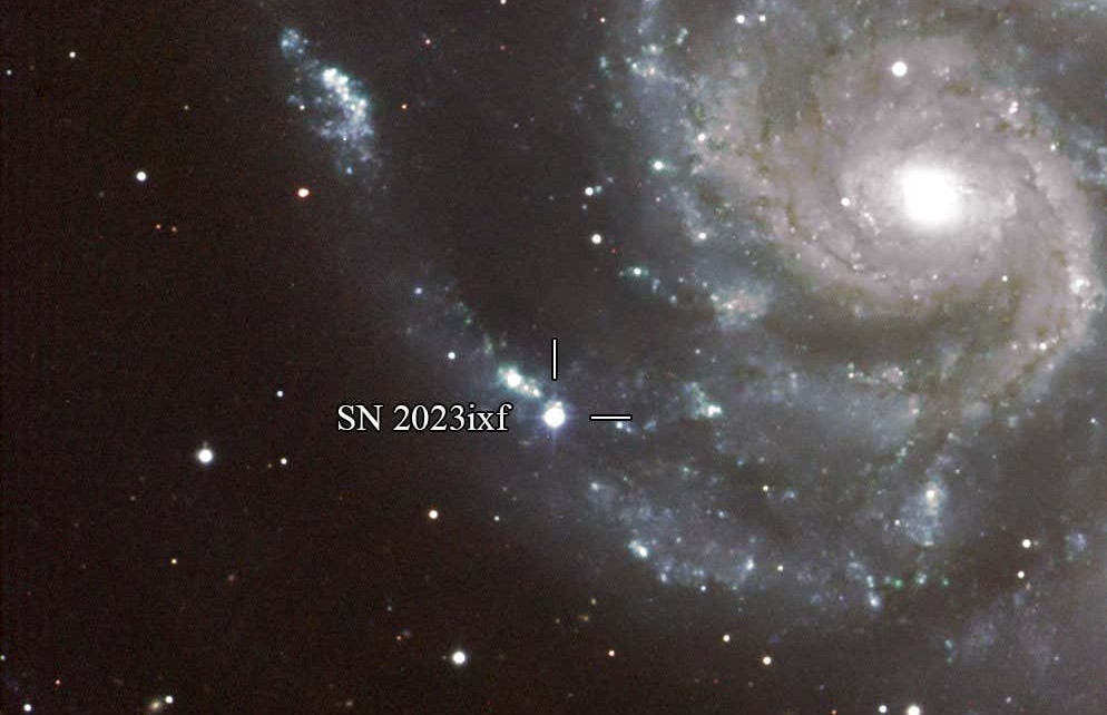 Supernova SN 2023ixf: Astronomers race to observe exploding star in a nearby galaxy