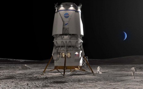 Planned moon landings could pelt orbiting spacecraft with dusty debris