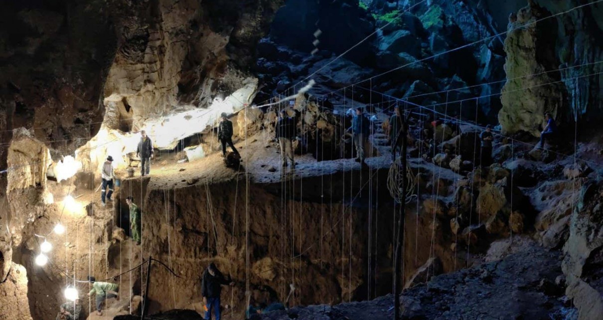 Tam Pà Ling cave in northern Laos, where several human fossils dating back tens of thousands of years have been found