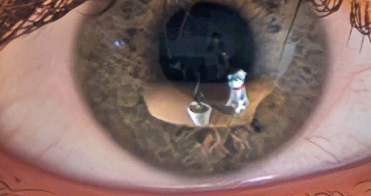 Eyeball reflections can reveal a 3D model of what you are looking at