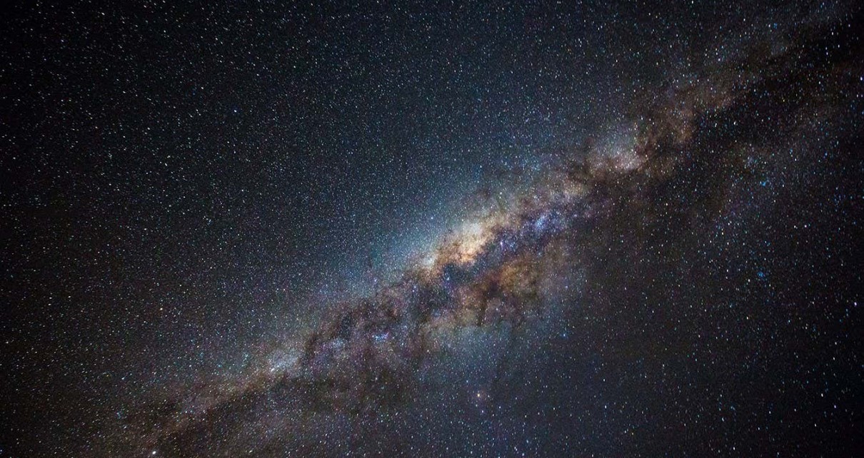 There seem to be some stars missing near the centre of the Milky Way