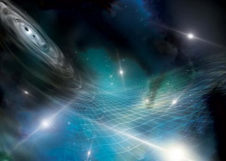 Gravitational waves produce a background hum across the whole universe