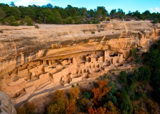 Colorado, Cortez, Mesa Verde, cliff dwelling, Cliff Palace. (Photo by: Bernard Friel/Education Images/Universal Images Group via Getty Images)