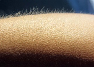 We are hopeless at telling when we have goosebumps