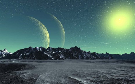 A fantasy alien planet