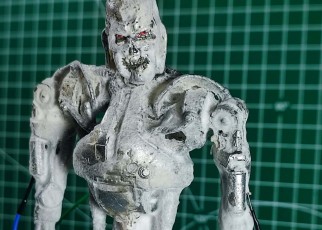 Terminator model has living skin made from fungi