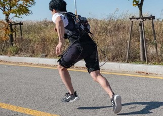 This robotic exosuit helped runners complete a 200 metre sprint nearly one second faster than when they ran the same distance without it
