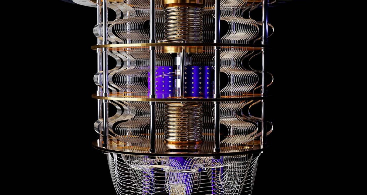 Quantum computer from side view