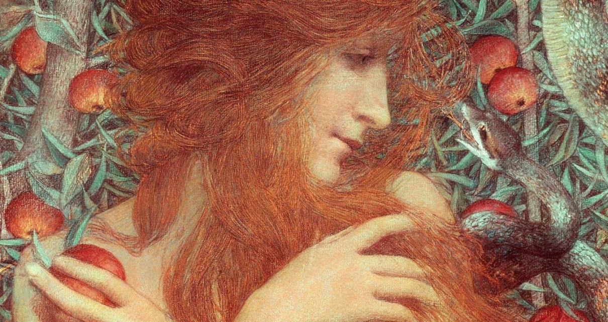 FRANCE - CIRCA 2002: Eve, 1896, by Lucien Levy-Dhurmer (1865-1896), pastel and gouache, 49x46 cm. (Photo by DeAgostini/Getty Images); . (Photo by DeAgostini/Getty Images)