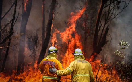 Firefighters in New South Wales, Australia, on Thursday, Dec. 12, 2019.