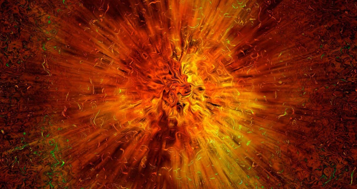 B9XGR3 Explosion - shining - big bang
