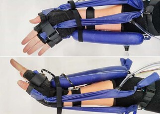 Inflatable exoskeleton could build strength in injured wrists