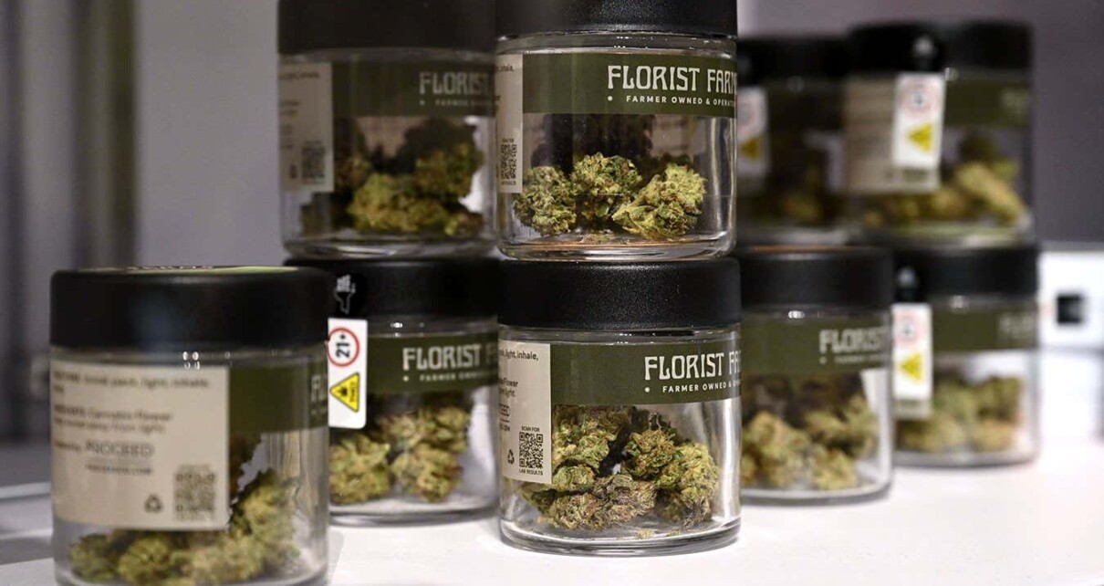 Cannabis related items on display at Housing Works, New York's first legal cannabis dispensary