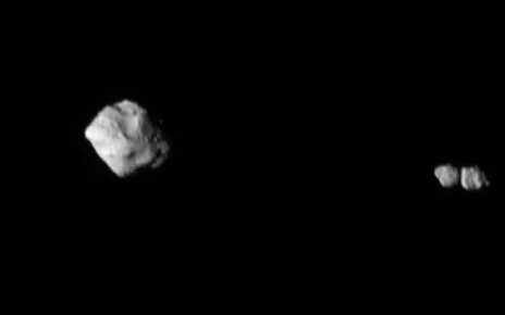 Newfound moon around asteroid Dinkinesh is actually two touching rocks