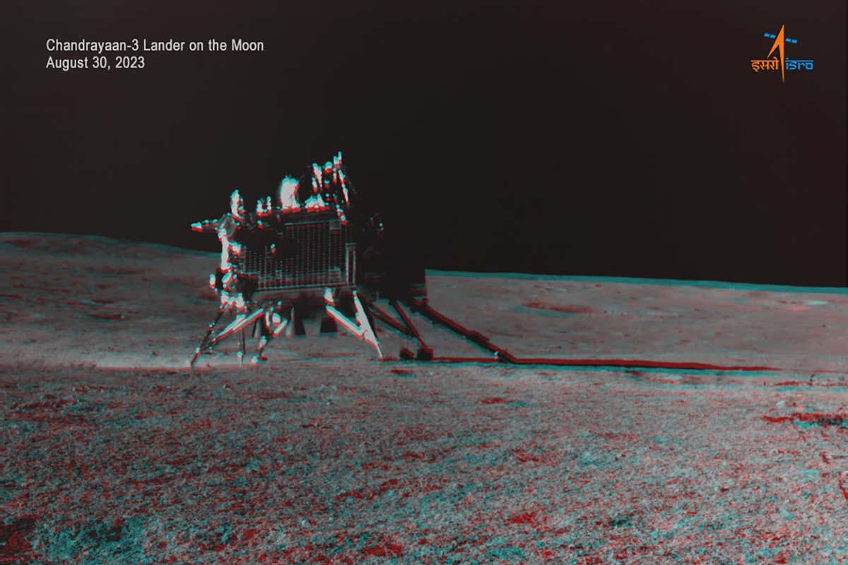 India’s Vikram lander on the lunar surface