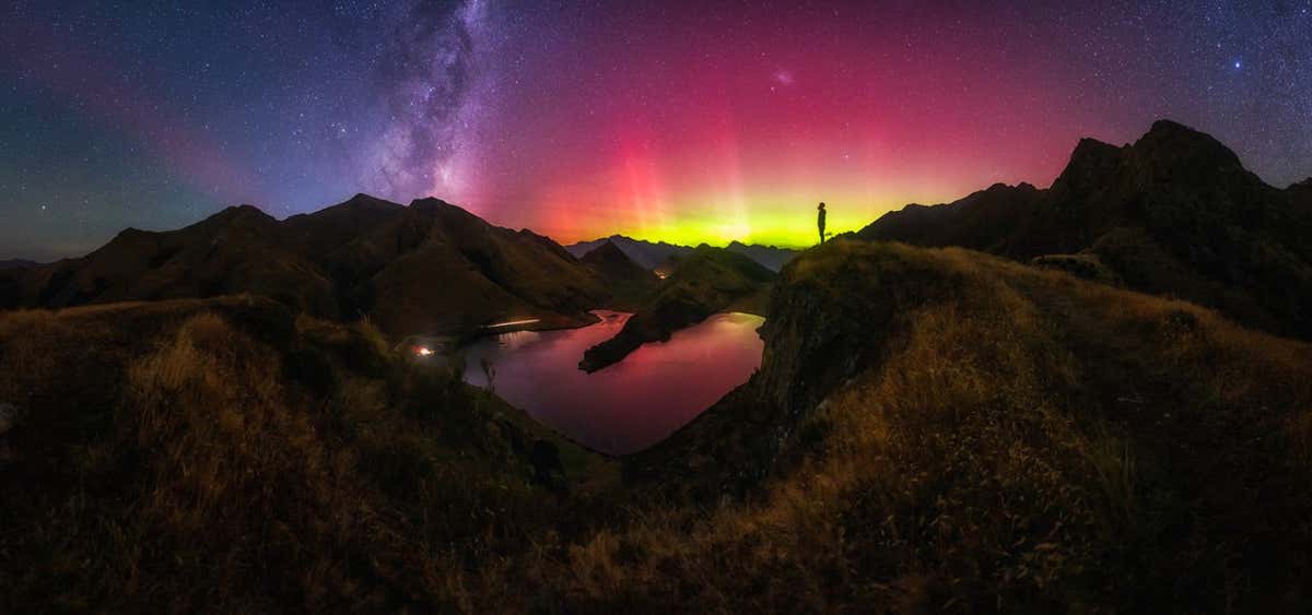 ??Lost Who I Want To Be? ? Jordan McInally Moke Lake, New Zealand I was pretty lucky this night to have a few friends message me a heads up that a big Aurora Australis was forecast, so I had just enough time to rush to this local spot with a painfully steep ascent, watching beams start to dance across the horizon as the sunlight was fading! I spent around 5 hours up here and had this whole ridge to myself, shooting over 300 frames of all manner of beams and colours as the show was constantly changing!