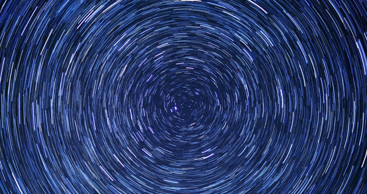 TBTFJA star trail circle-space-night-sunset-blue
