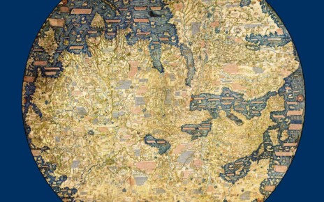 2R0BH12 The Fra Mauro map, ca 1450 by the Venetian cartographer Fra Mauro
