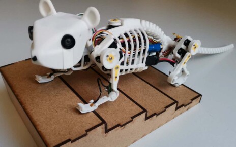Robotic mouse with flexible spine moves with greater speed and agility