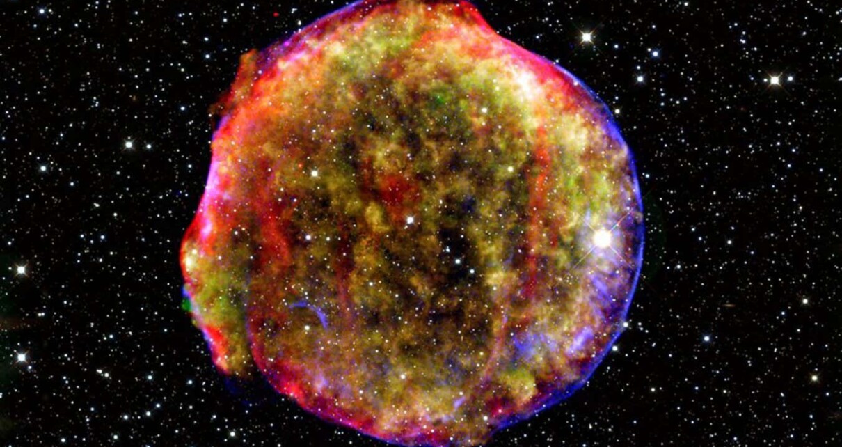The remnants of a supernova