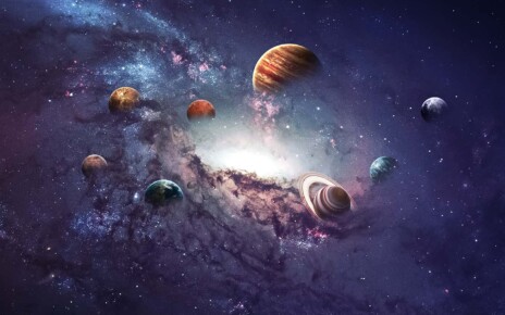 High resolution images presents creating planets of the solar system. This image elements furnished by NASA.